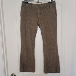 Vintage Abercrombie & Fitch Womans Brown Wool Cropped Pants Y2k 2000sfashion